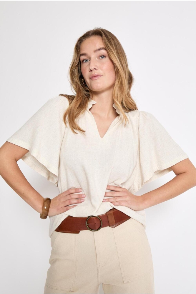 HANNAH BLOUSE PC8312 0202 WHITECAP GREY MELANGE